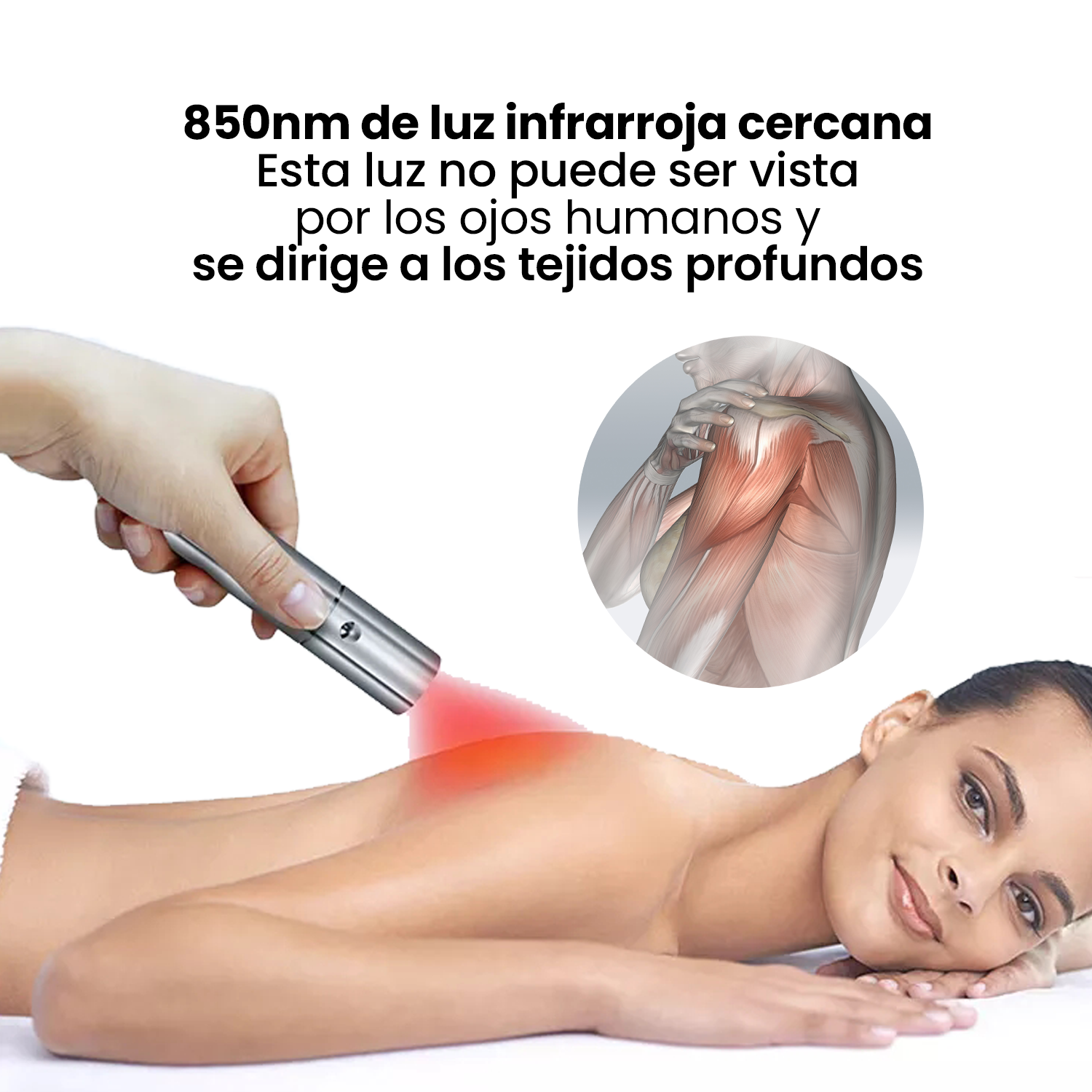 Lampara Portátil Terapia Led Lesiones Y Dolor Muscular Sirio